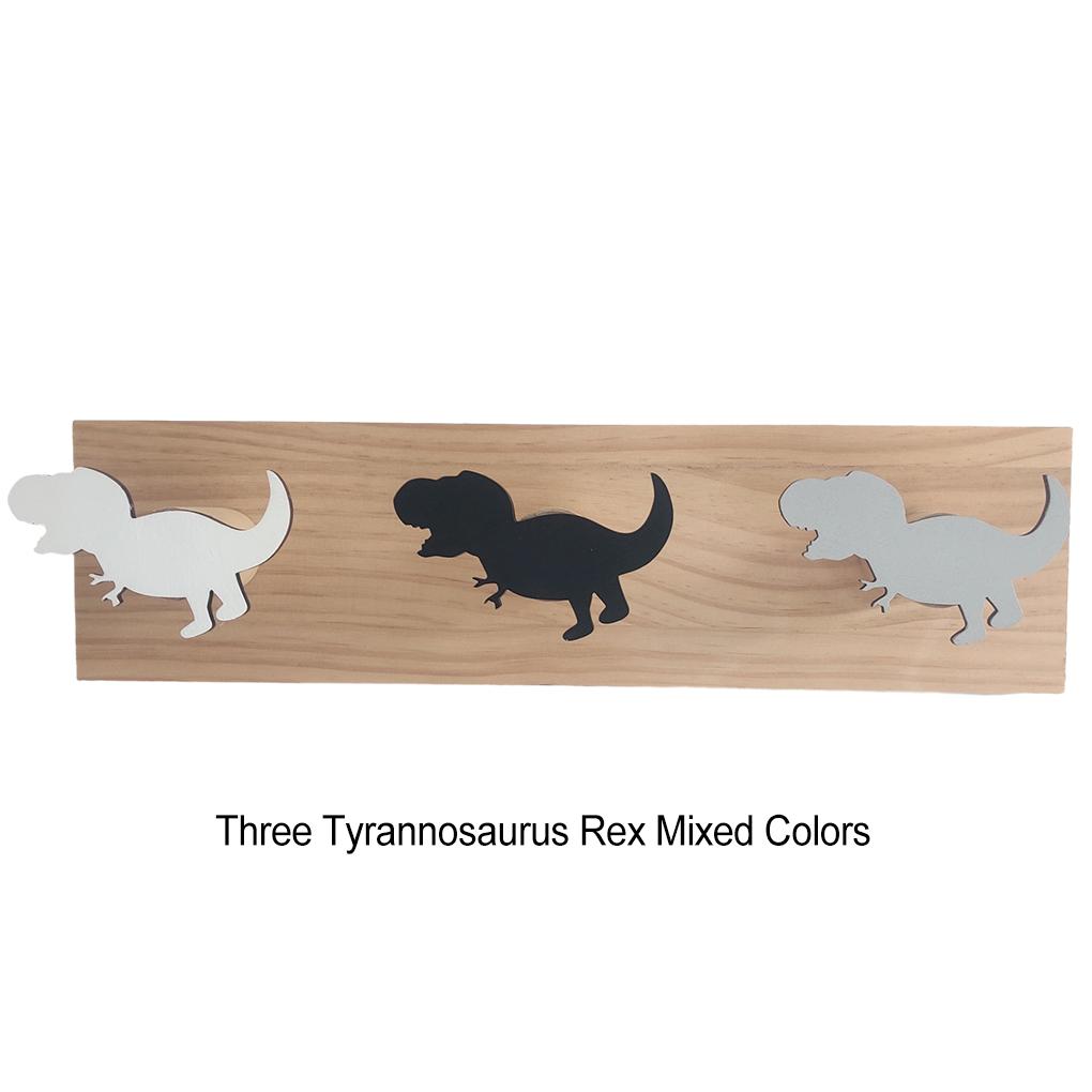 Dinosaur Coat Hooks Suitable For Any Decor Easy To Install Wood Decorative Animal Dinosaur Wall Hook