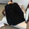 Plus Size Women's Thickened Sweater, Bust 150-160cm, Round Neck Knitwear, Suitable for 200-300 Jin