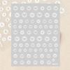 Smudged Semi-Transparent Hollow Butterfly Manicure Sticker, Love Star White Spray-Free Nude Nail Decorative Sticker
