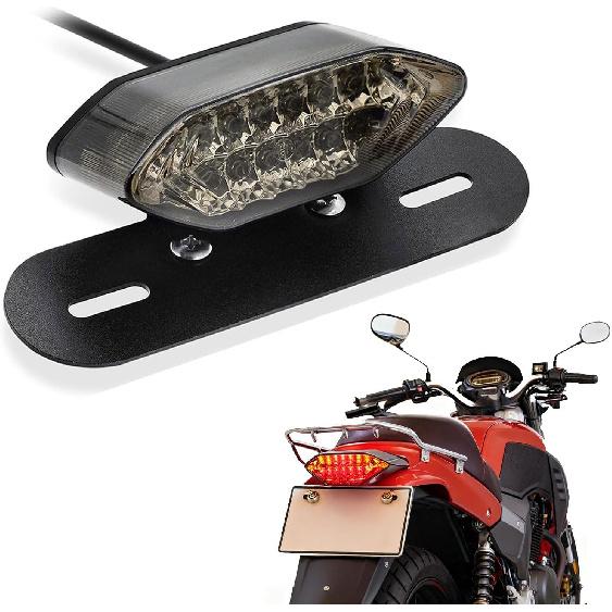 Anki HappiGo 12V 16 LEDs Luz de Freio Traseira Running Light Universal para Motocicleta Seta Lanterna de Placa (Cobertura Clara)