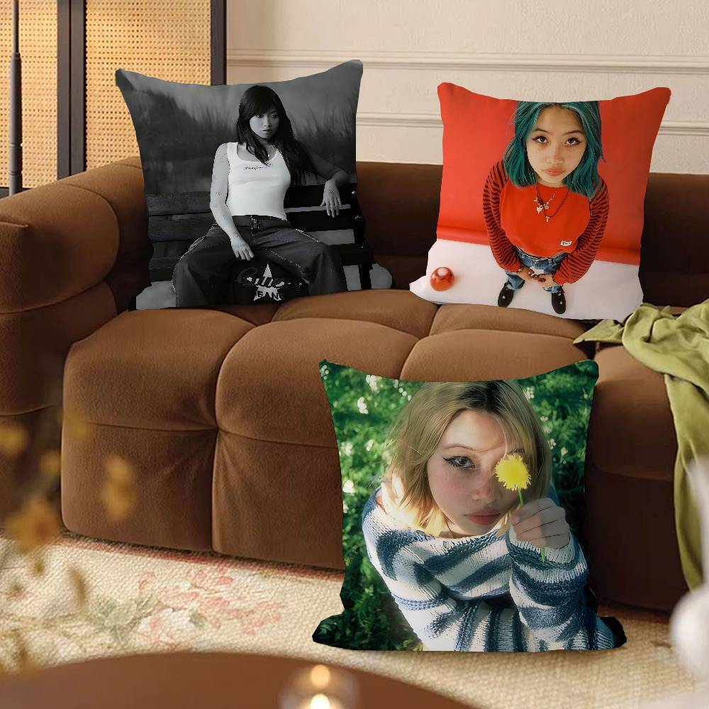 B-Beabadoobee Pillow Cushion Cover Pillowcase Living Room Sofa Home Decor Customized