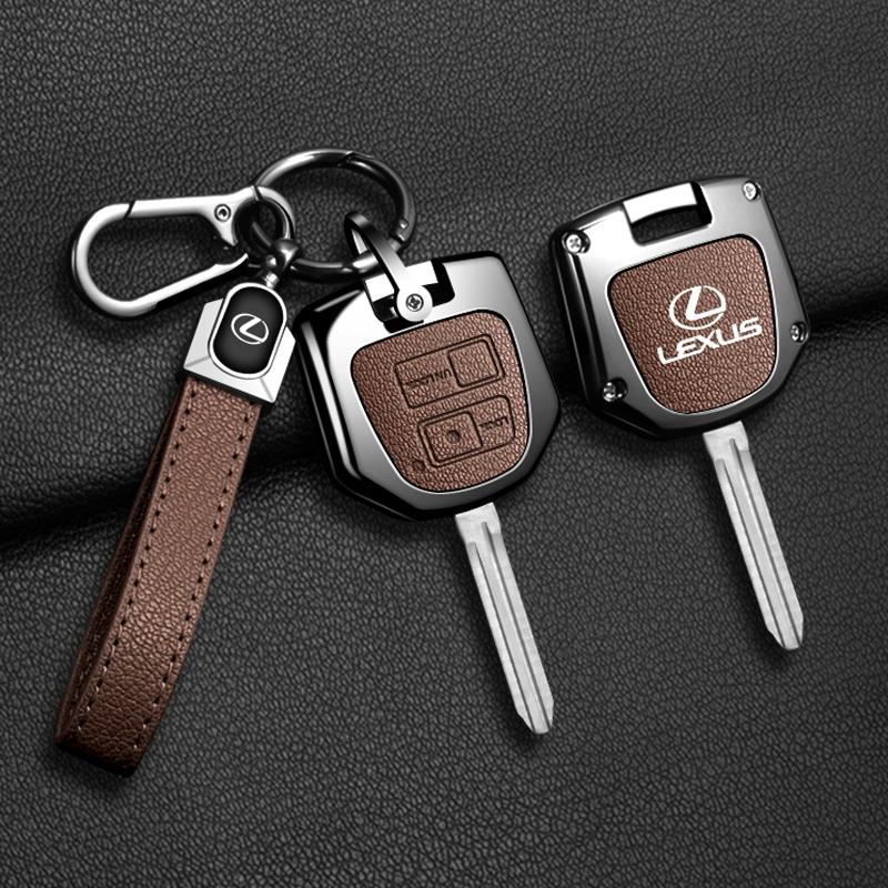 Custodia in Pelle Vintage per Chiave Auto Copertura Completa per Lexus ES GS LS IS RX SC LX GX470 RX350 ES300 RX400h Portachiavi Auto Accessori
