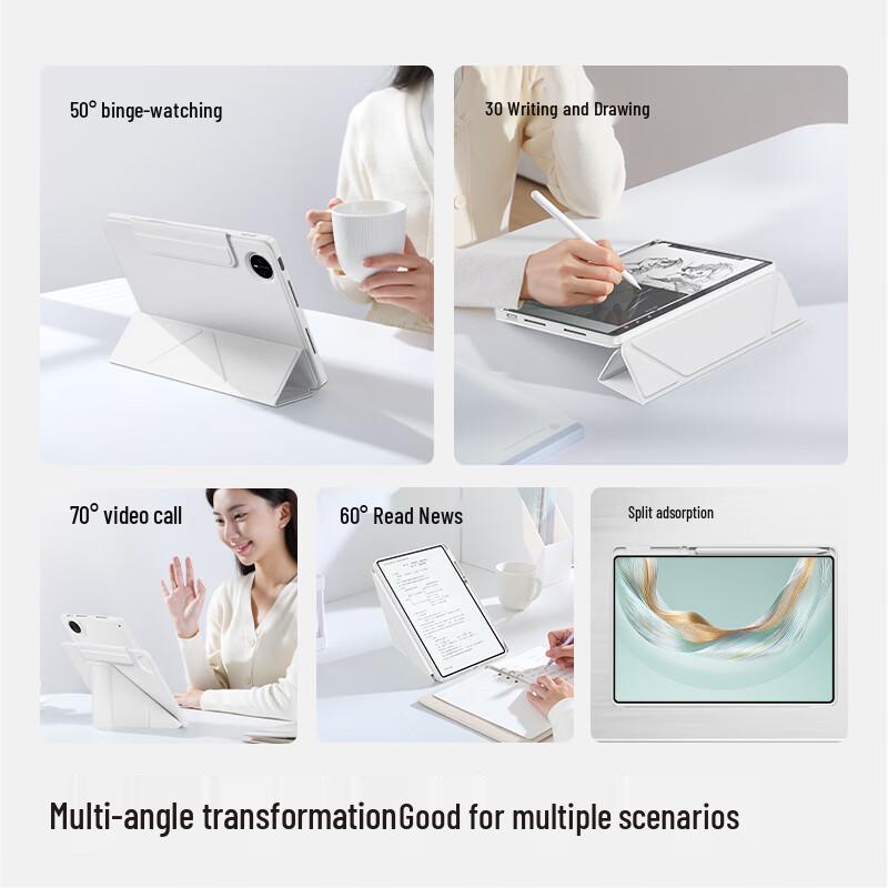Coque Protectrice Magnétique Détachable Shamo à Rotation 720° pour Huawei MatePad