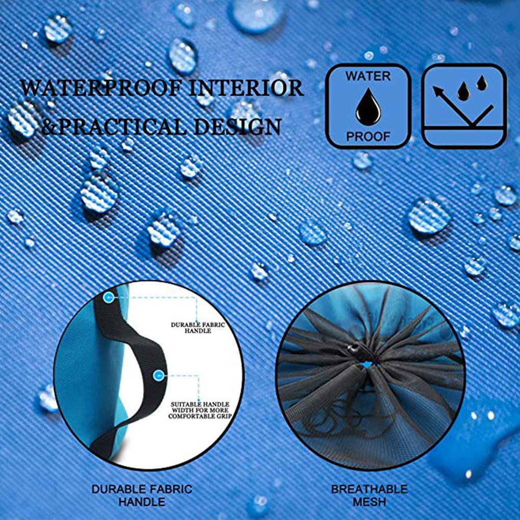 RVs Motorhome Hose Fuel Storage Bag Outdoor Drawstring Mesh Pouch Camping Sundries Cargo Folding Organizer Yellow