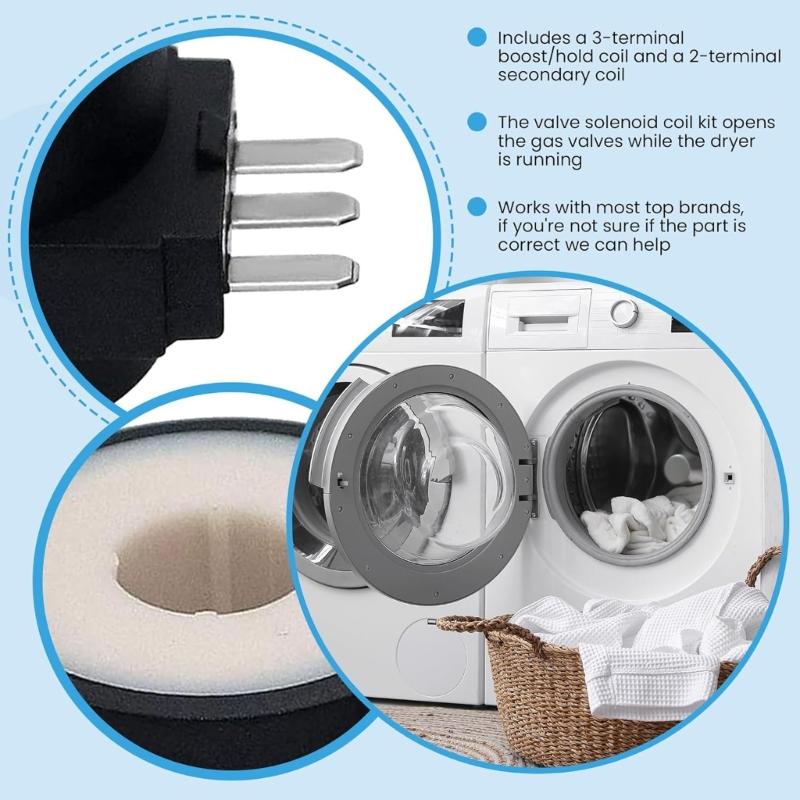 Heat Resistant Plastic Dryer Coil Set 279834 Replacement Part Efficient Heating Coil Suitable for Various Dryer Models