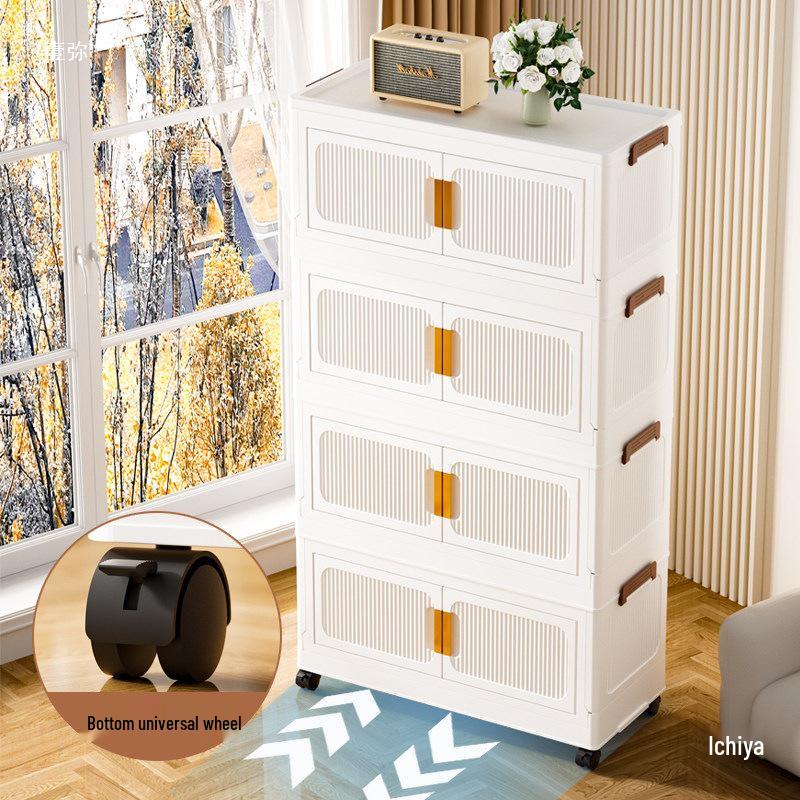 Pre-Assembled Storage Cabinet: Bedroom Wardrobe & Toy Organizer