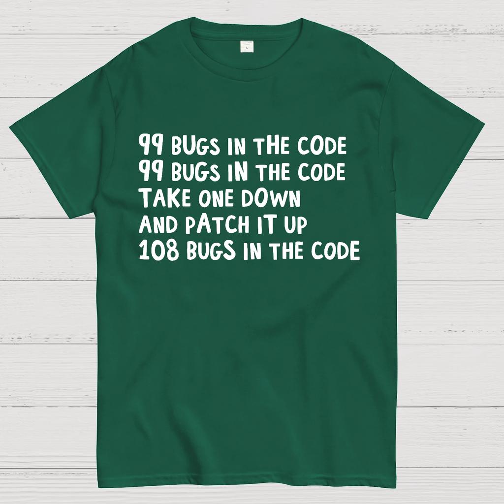 99 Bugs In The Code Cotton Summer Casual Cool Loose T-Shirt