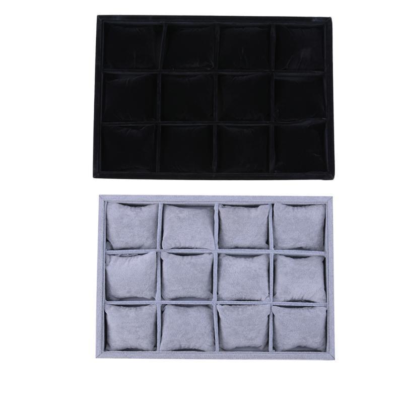 High Leve Velvet Jewelry Tray Plate Holder Display Ring Bracelet Necklace Watch Pendant Stud Earring Hand Catenary