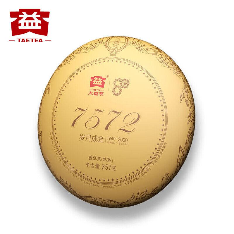 2020 TAETEA Dayi 7572 2001 Shu Puer Chinesischer 100 % authentischer reifer Puerh-Tee 357g