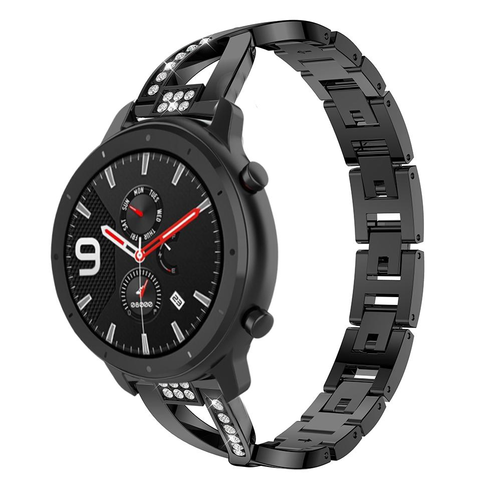 Модний браслет 20 мм для Huami Amazfit GTR 42 мм GTS 3 2 2S Жіночий ремінець зі стразами для Samsung Galaxy Watch Active 2 42 мм