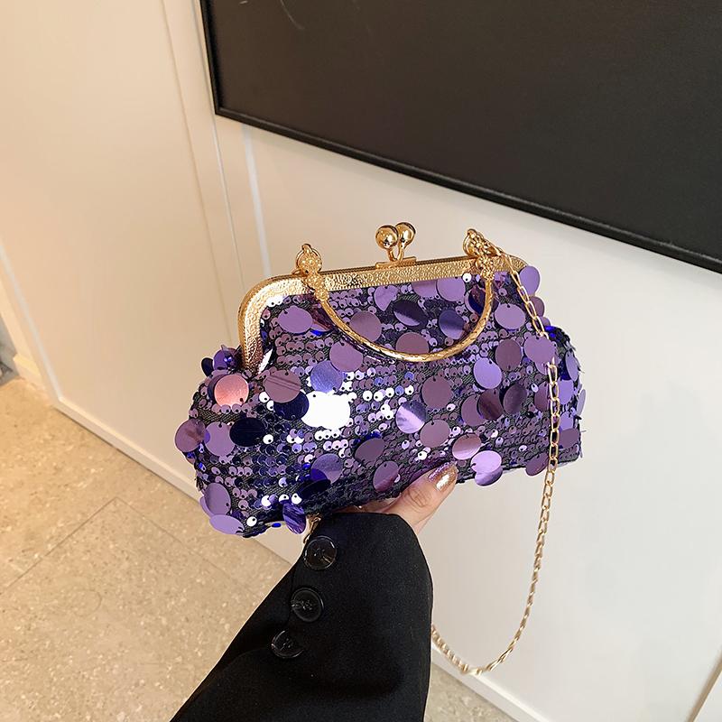 

Вечерний клатч с блестками, блестящий вечерний клатч, большая вместительная модная модная вечерняя сумка, блестящая сумка на плечо для свадебной вечеринки