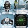 Olevs Black Business Watch with Date Metal Black Large Watch for Casual Stylish and Cool Men's Watch Quartz, Waterproof, Analog, Display, Band,