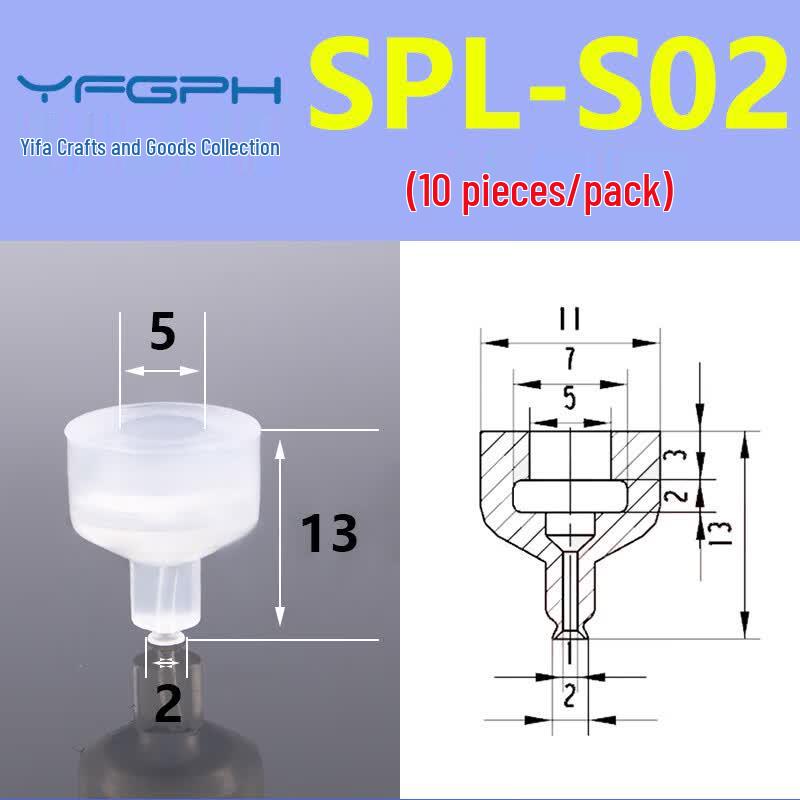 YFGPH Industrial Silicone Vacuum Suction Cups Single Layer (10 Pcs)