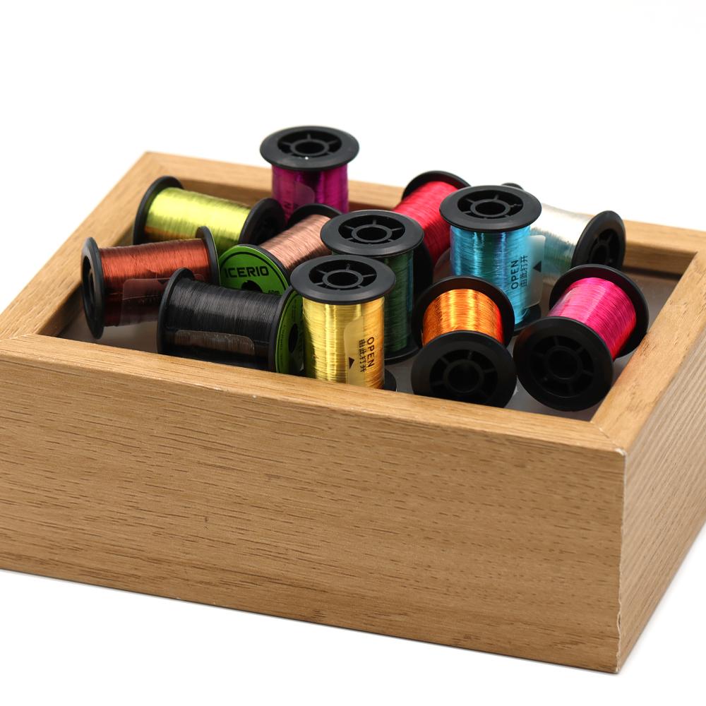 0.1mm Ultra Fine Soft Copper Wire for Fly Tying, Ribbing for Nymphs,Reinforcement,Zebra Midge,Fishing Fly Making Supplies