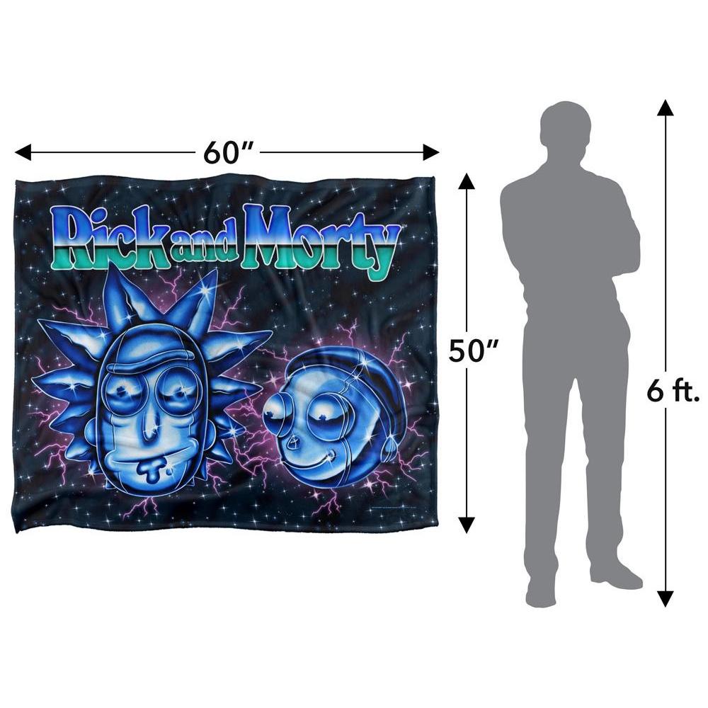 Rick And Morty Chrome Blanket