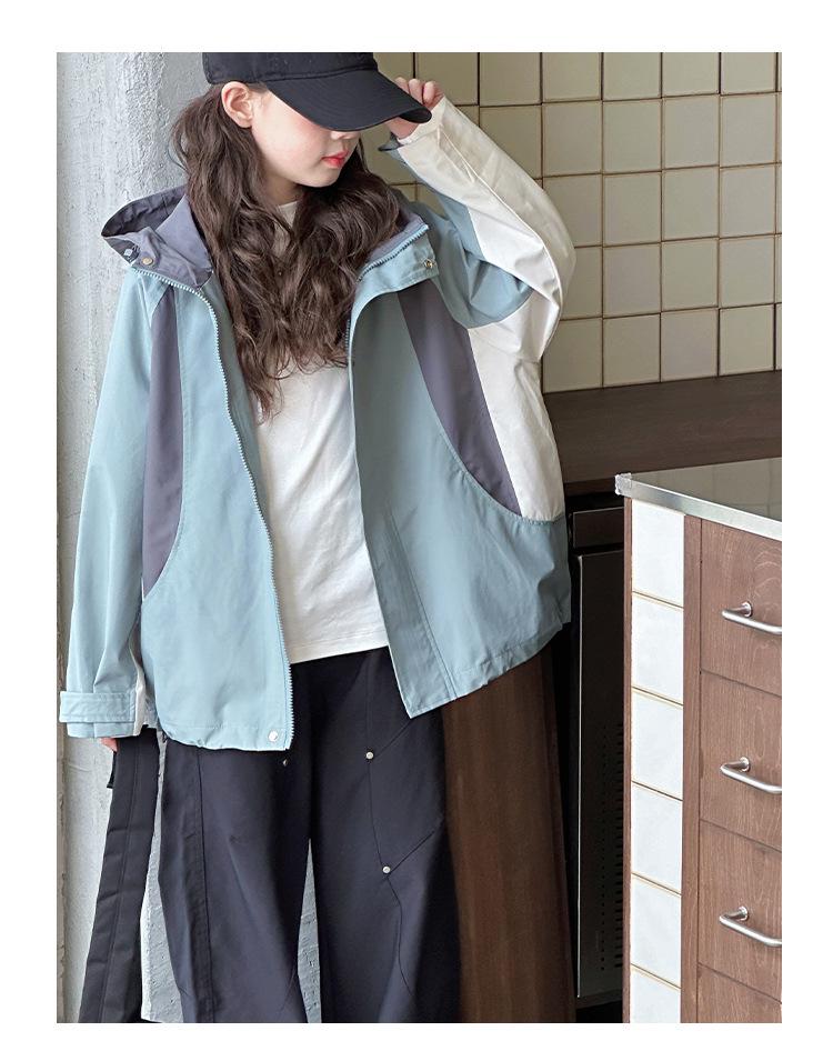 2025 Mädchen Kapuzen-Windjacke - Stilvoller Frühlings-/Herbstmantel für Jugendliche