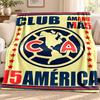 Club America Blanket Flannel Blanket Soft Cozy Plush Throw for Sofa Bed Lightweight Home Decoration Outdoor Camping