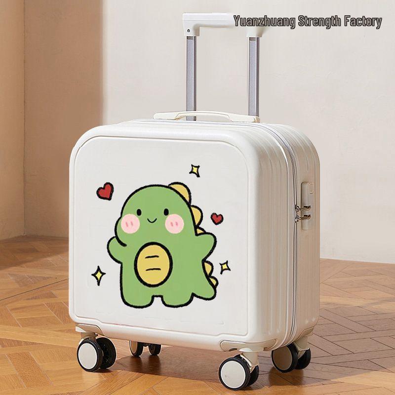 Children's Cartoon Carry-on Suitcase for Boys & Girls, Small Trolley with Password Lock