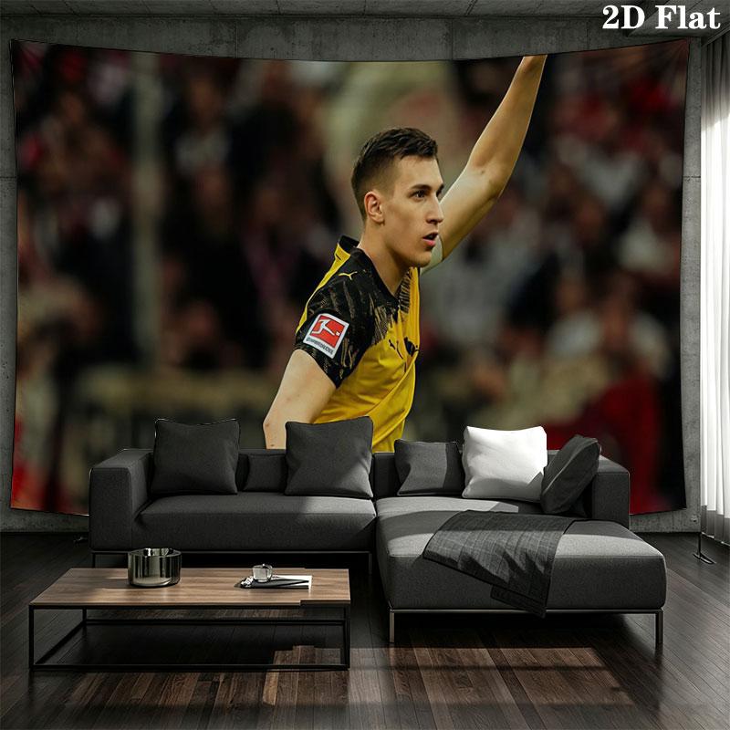 Nico Schlotterbeck Wandteppich, ästhetische bedruckte Stoffdecke, geeignet für Schlafzimmer, Wohnzimmer und Heimdekoration.