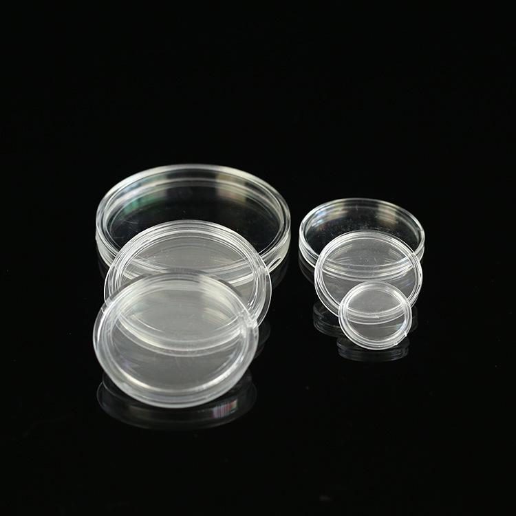 45mm Commemorative Coin Protective Case - Acrylic Transparent Crystal Round Box for Collectibles & Medals