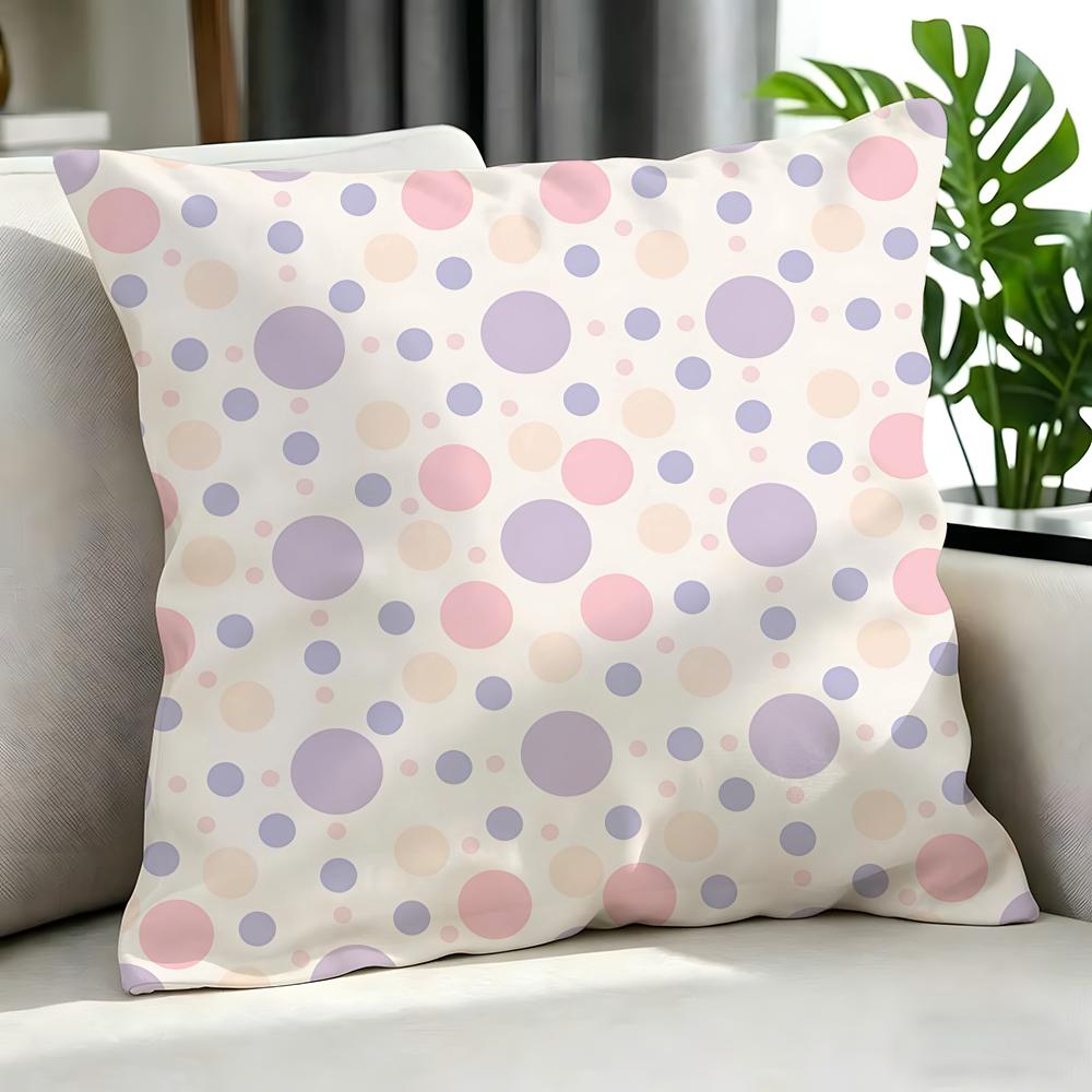 Art ppolka dot Cushion Cover Cushion Cover Set Pcs x x x Pillowcase Decorative Sofa Home Decor