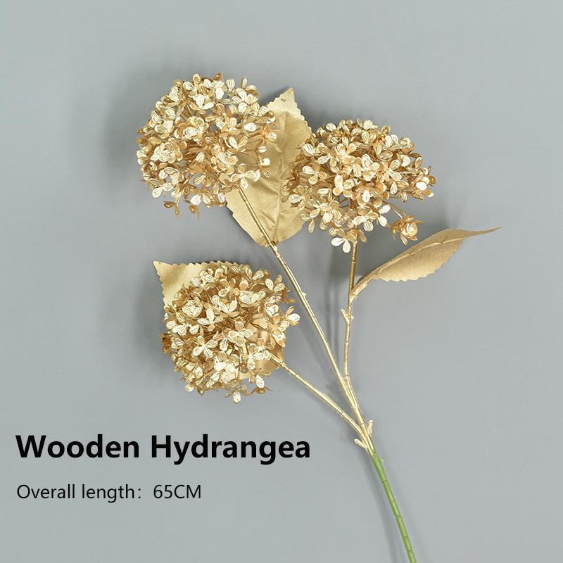 Artificial Flowers for Golden Leaves Grass PE DIY Indoor Outdoor Home Garden Party Room Bedroom Wedding Table Centerpiece Decor