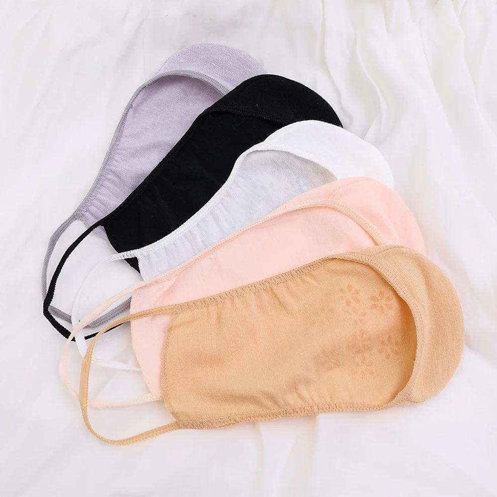 3Pairs Invisible Half-Palm Socks Women Summer Silicone Non-Slip Thin Boat Sox High Heels Shoes Antiskid Liner Half Feet Hosiery