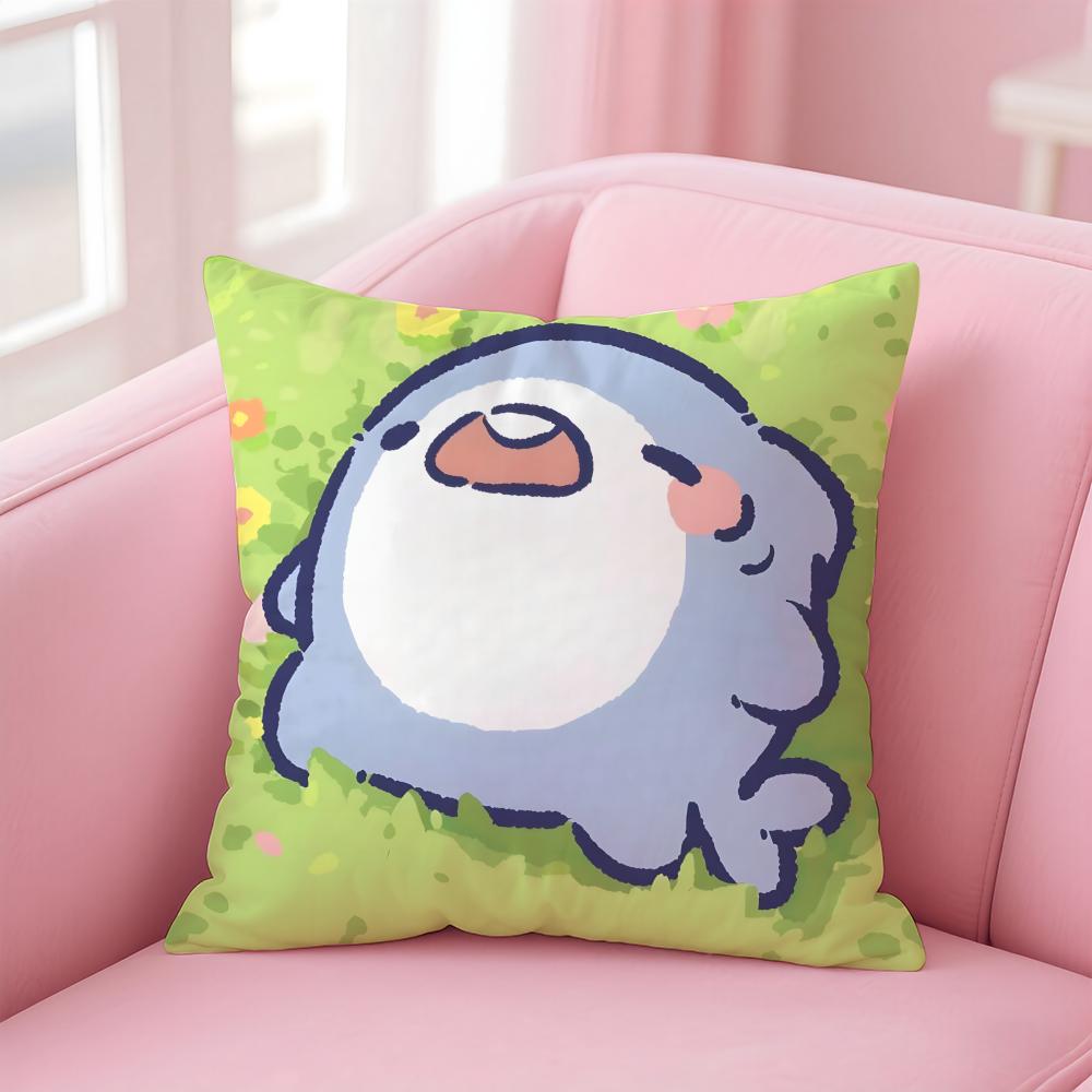 F-Fat S-Shark Cushion Cover Home & Car Multi-Scene Pillow Cover - Reversible, Soft & Durable for Daily Use