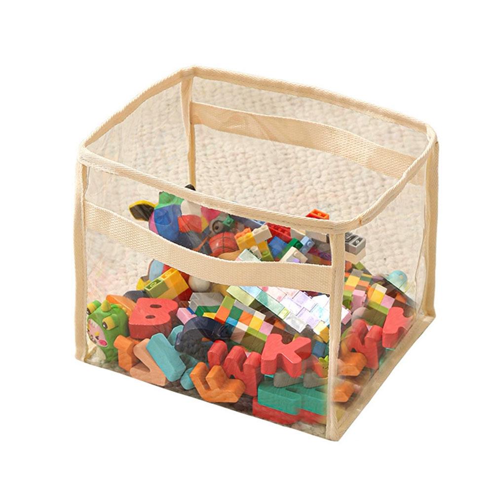 1Pc Transparent Toy Storage Basket Building Blocks Plush Toys Large Capacity Multifunctional Storage Box Home Storage Organizat