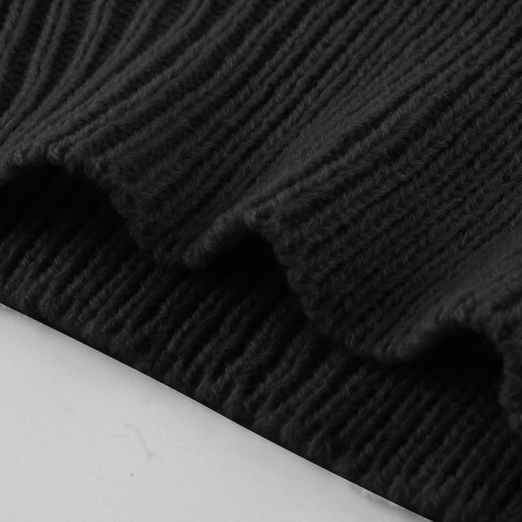 Women Fashion Casual Solid Color Solid Color Loose Slanted Shoulder Stitching Long-sleeved Knitted Dress