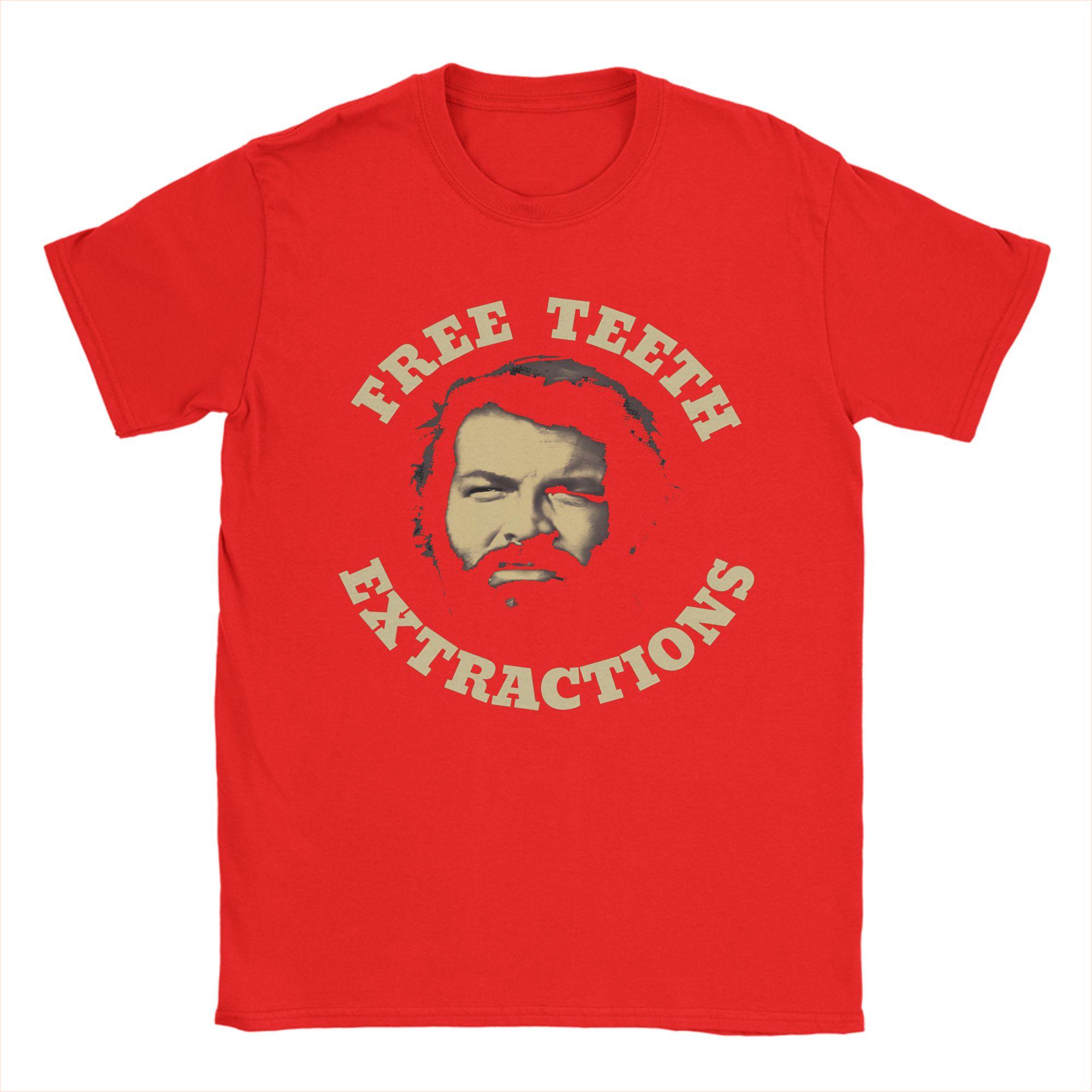 Unisex Women Bud Spencer T Shirt Cotton Graphic Printing Tee Shirts Top Clothing S