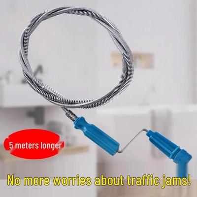 Handgekurbelter Edelstahl-Abflussreiniger: Verstopfte Rohre und Toiletten effizient befreien