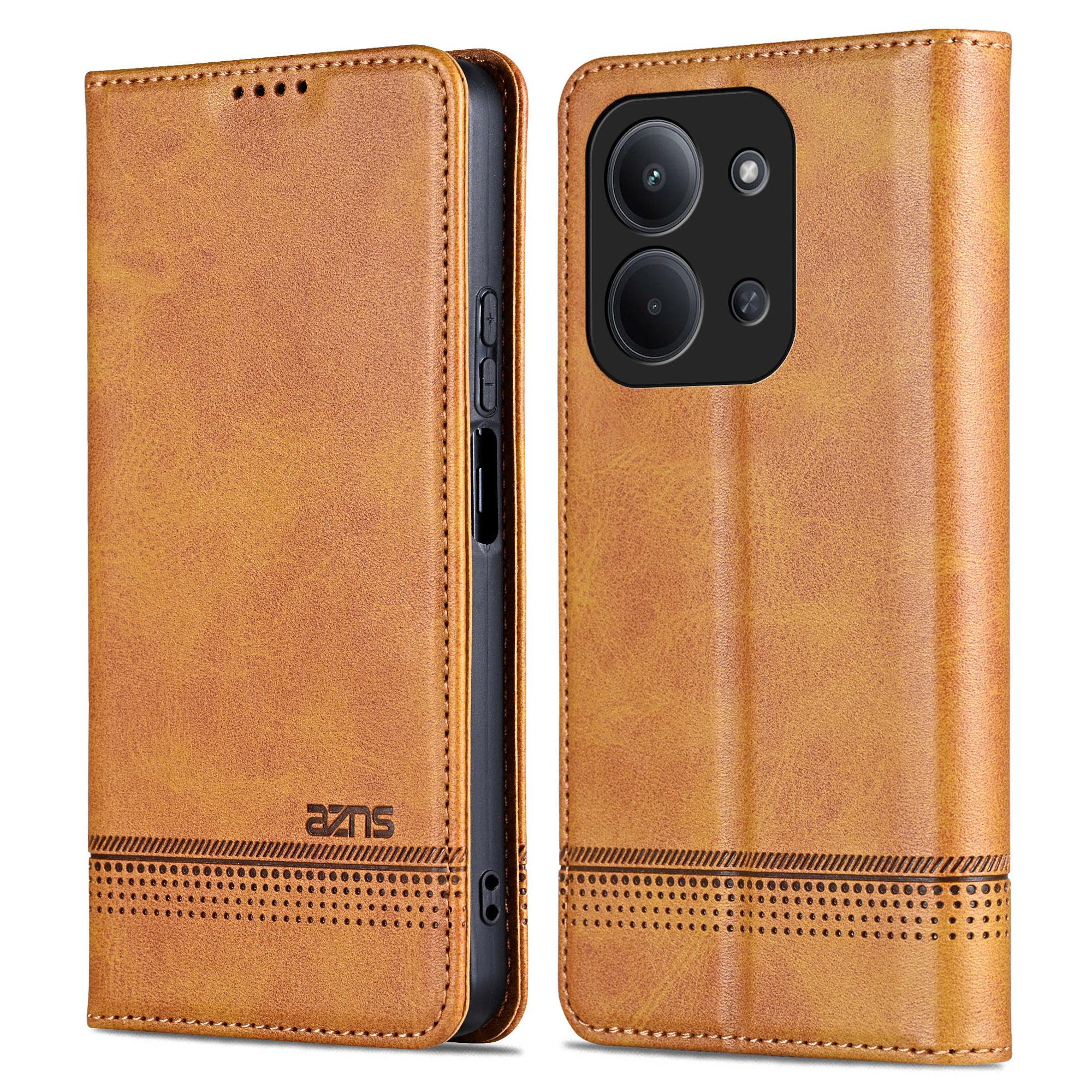 

AZNS For Xiaomi Redmi 15C 5G (EU) (173mm)/15C 4G (EU) (173mm) Case Cowhide Texture PU Leather Wallet Phone Cover
