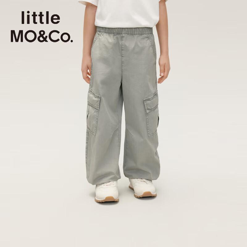 little MO&Co. Kids' Cotton Straight-Leg Cargo Pants