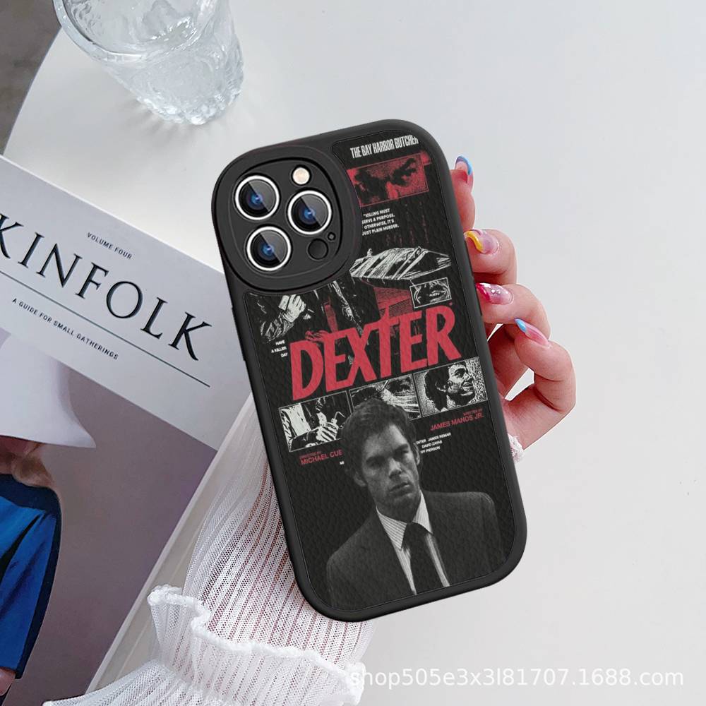Custodia per Telefono Dexter Morgan Per IPhone 11 12 13 14 15 16 Pro Max Plus Copertura in Pelle