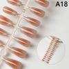 30Pcs Nails Handmade Gradient Cat'S Eye Press On Fake Nails Medium Short Nail Tips Popular Design Decoration Flower Full Cover