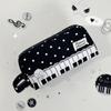 Met Handvat Piano Potloodtasje Kant Pen Tas Kawaii Stippen Potloodtasje Bureau Opberging