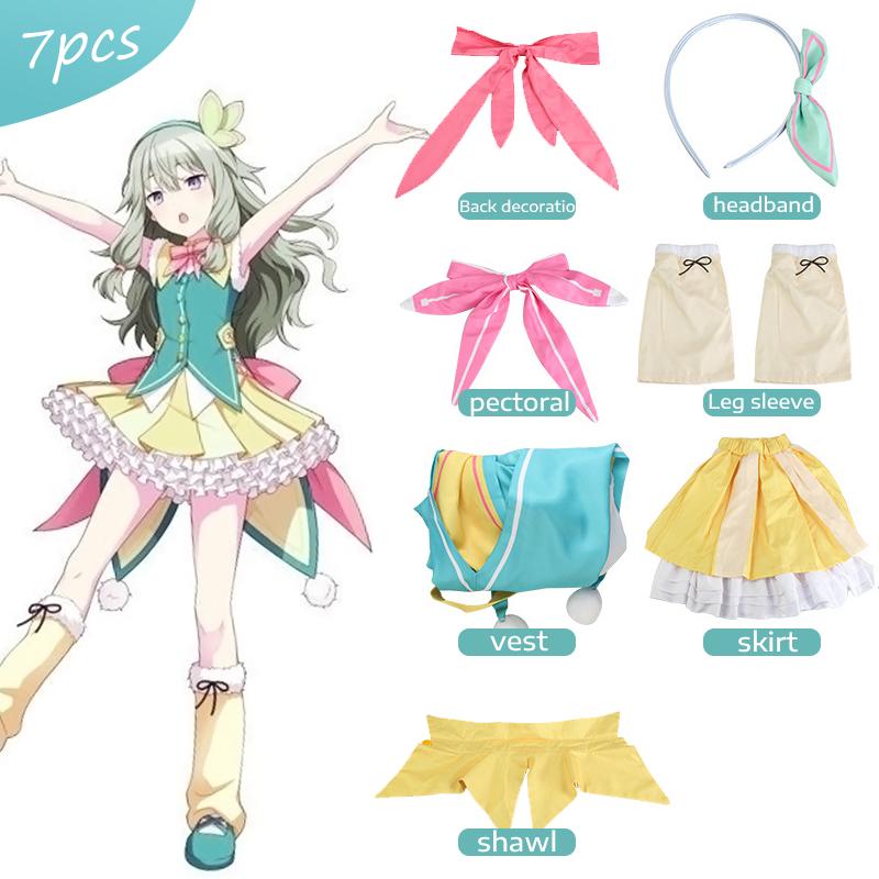 

Косплей костюм Кусанаги Нэнэ для женщин, Идол Нэнэ мех с, Одежда для сауны для Comic Con, Милый костюм короткое платье XS（old）&Disney princess