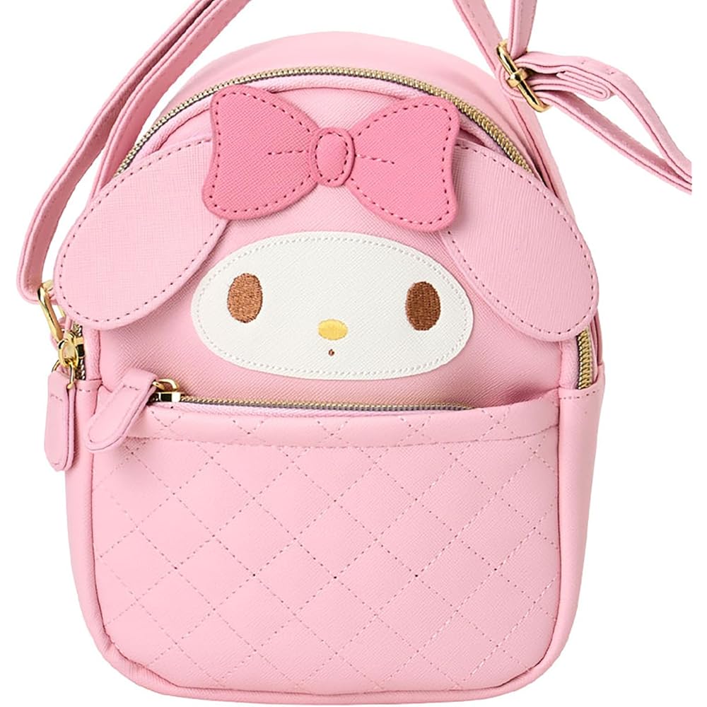 Sanrio My Melody Face Shape Shoulder Bag PU Leather for Ages 3 and Up