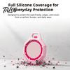 Protective Ring for Royal Pop Soft Silicone Watch Case, Lightweight Octagonal Bumper Case with Shockproof Strap Loop, Scratch-Proof Protection,
