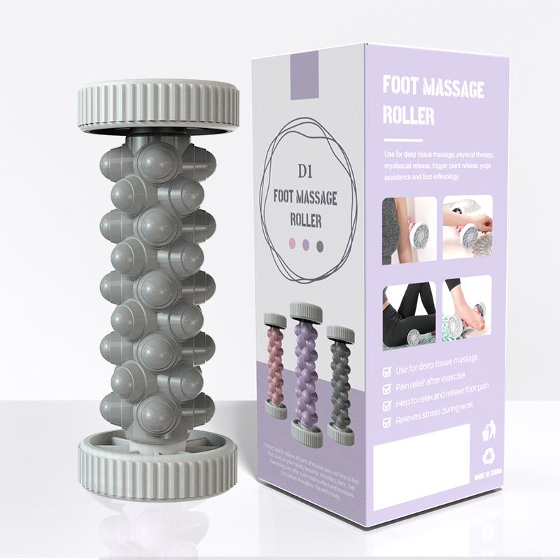Foot Roller & Acupressure Massager for Yoga, Plantar Fasciitis Relief, Muscle Relaxation & Home Fitness