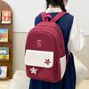 Three-Piece Backpack Set Color Contrast Schoolbag Girls Large Capacity Backpack for Primary and Secondary School Students