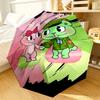 Happy Tree Friends Anniversary Umbrella 8-Frame for Travel, Camping, Casual Lightweight Portable Umbrella, Essential for Every Family Holidays Gift
