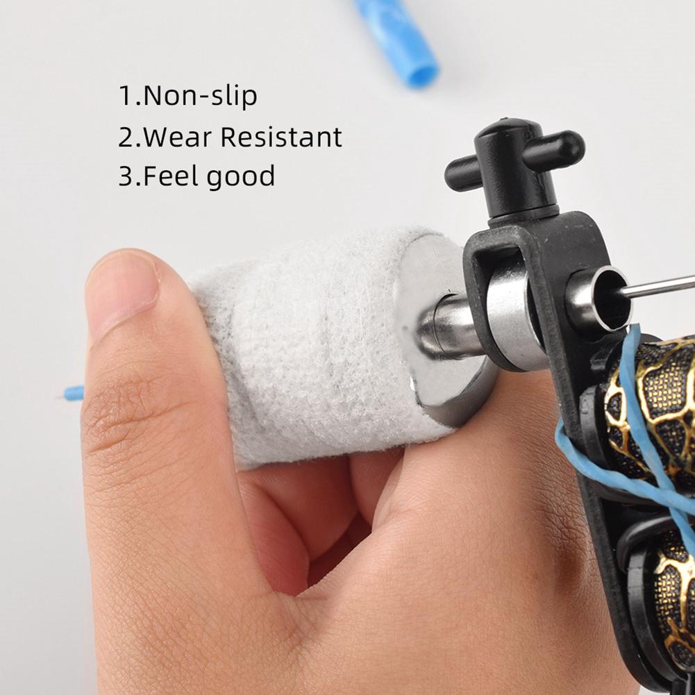 Professional Self Adhesive Tattoo Tube Bandage Tattoo Grip Handle Tape (White)