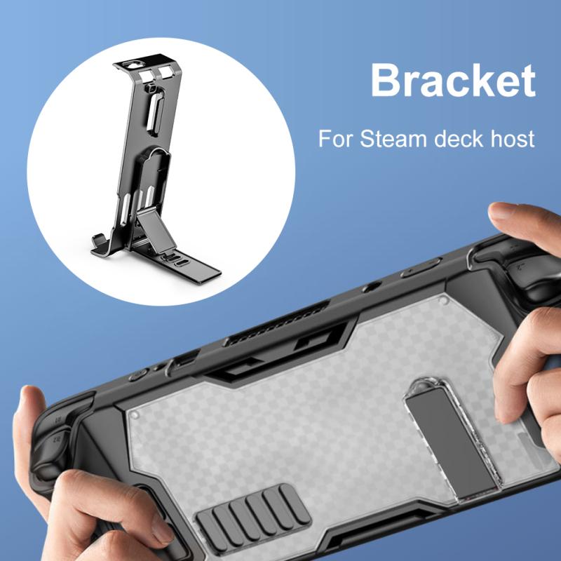 Portable Kickstand Holder Stand Compatible For Steam Deck Console Host 3 Levels Adjustable Rear