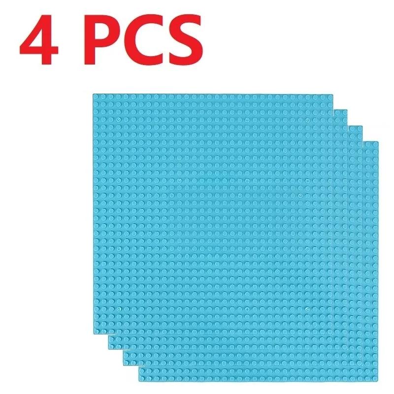 4 Stück Universelle Bauklotz-Grundplatten, 32x3216x32 Noppen Klassische Grundplatten, Montagekompatible Marke für MOC & City Modelle