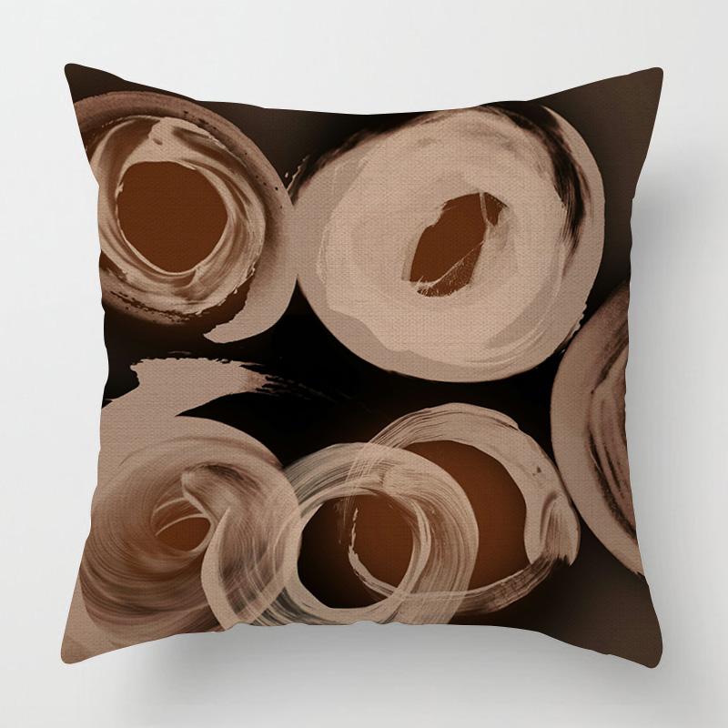 Abstract geometrische kussensloop 40x40cm 45x 45cm linnen kleurbestendig machinewasbaar ins Scandinavische bankkussensloop 35x35cm