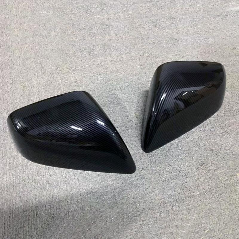 2Pcs ABS Carbon Fiber Side Door Rearview Mirror Cover Trims Car Accessories Fit For Tesla Model X 2016 2017 2018 Accessories