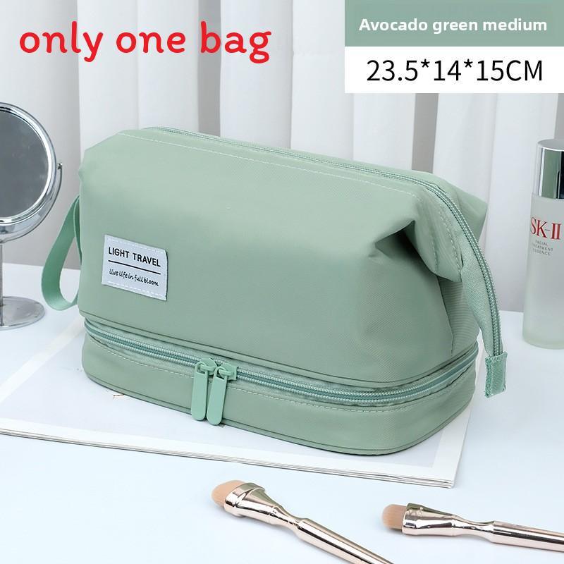 Men Travel Toiletry Bag With Dry Wet Separation And Waterproof Nylon Material For Business Trips