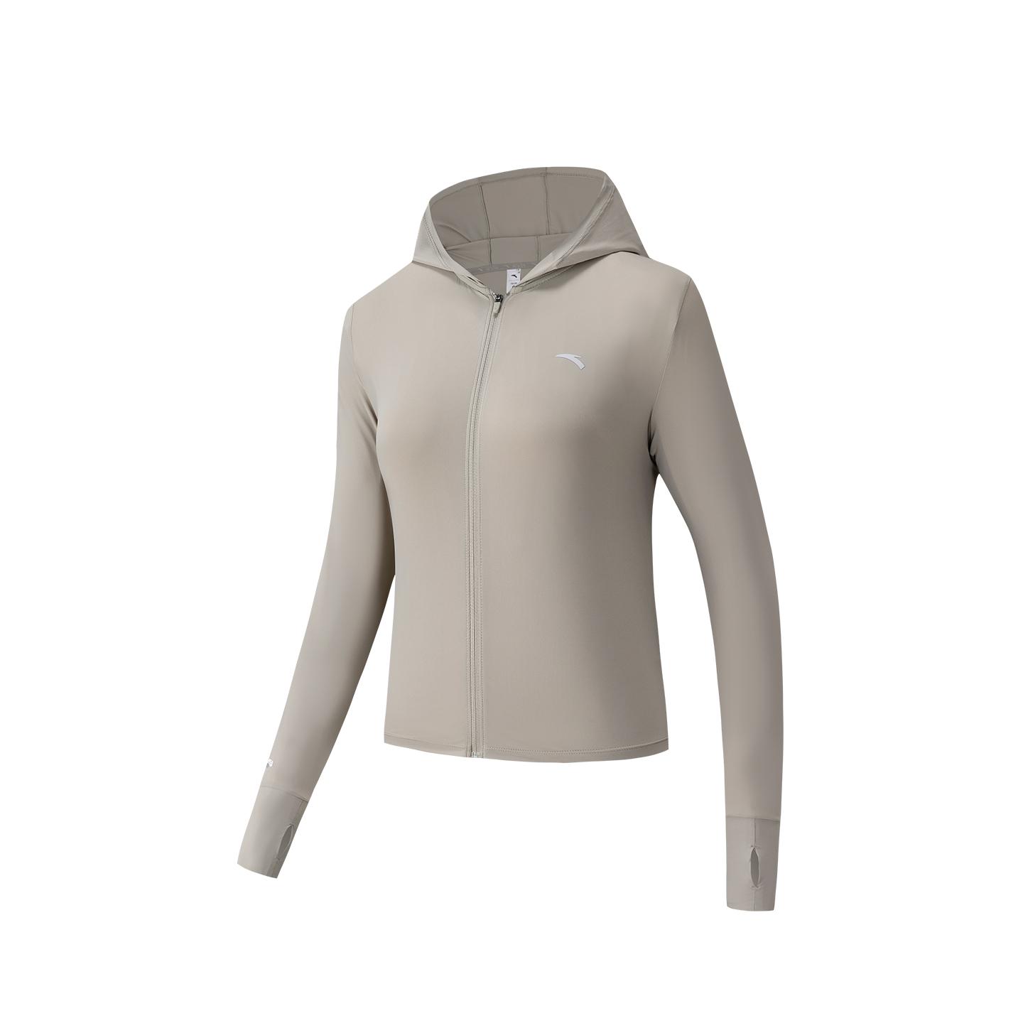 Anta Womens Knitted Sports Jacket Summer 2026 Women jackets Pearl-Gray 962627703-8 XS